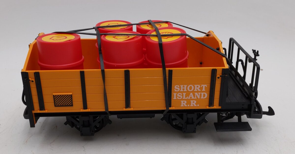 LGB 94016 G Scale Short Island Gondola w/Containers LN/Box