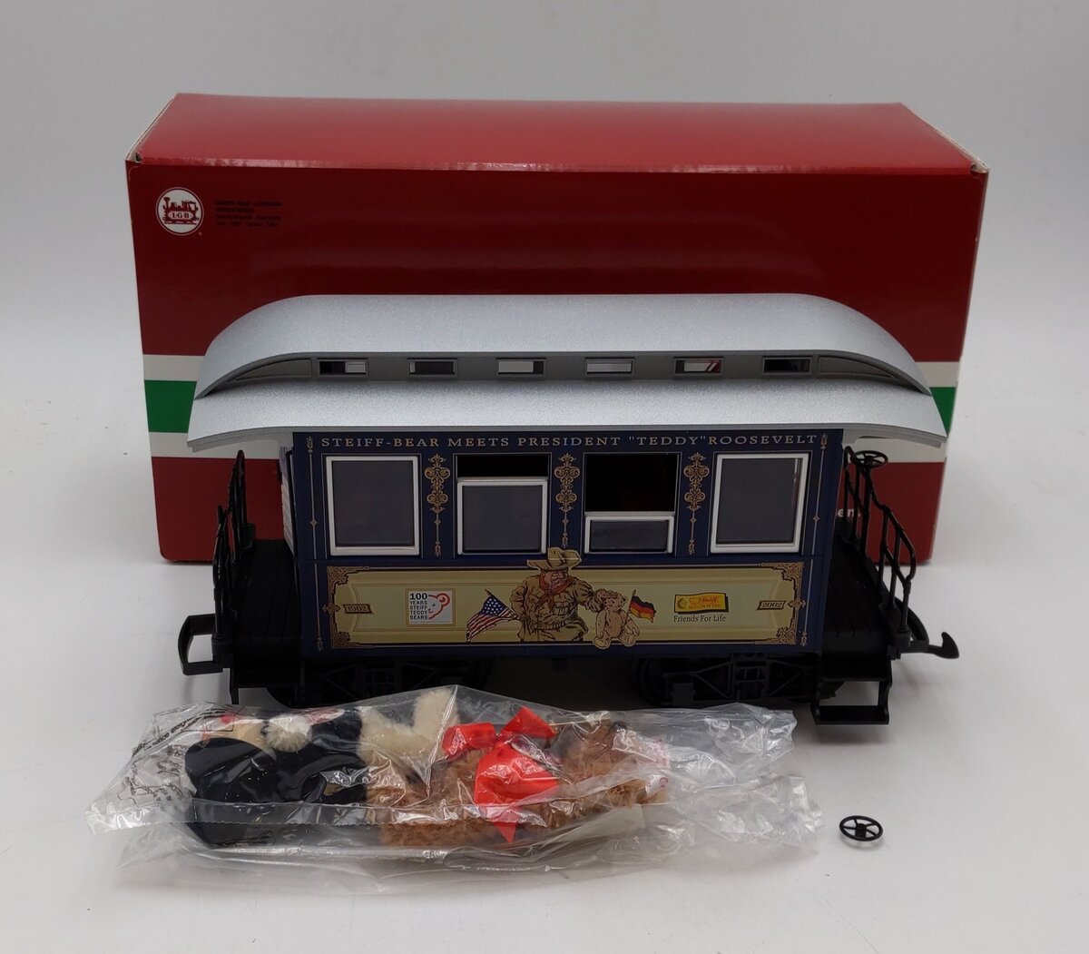 LGB 39073 G Scale Steiff Teddy Bear Passenger Car NIB