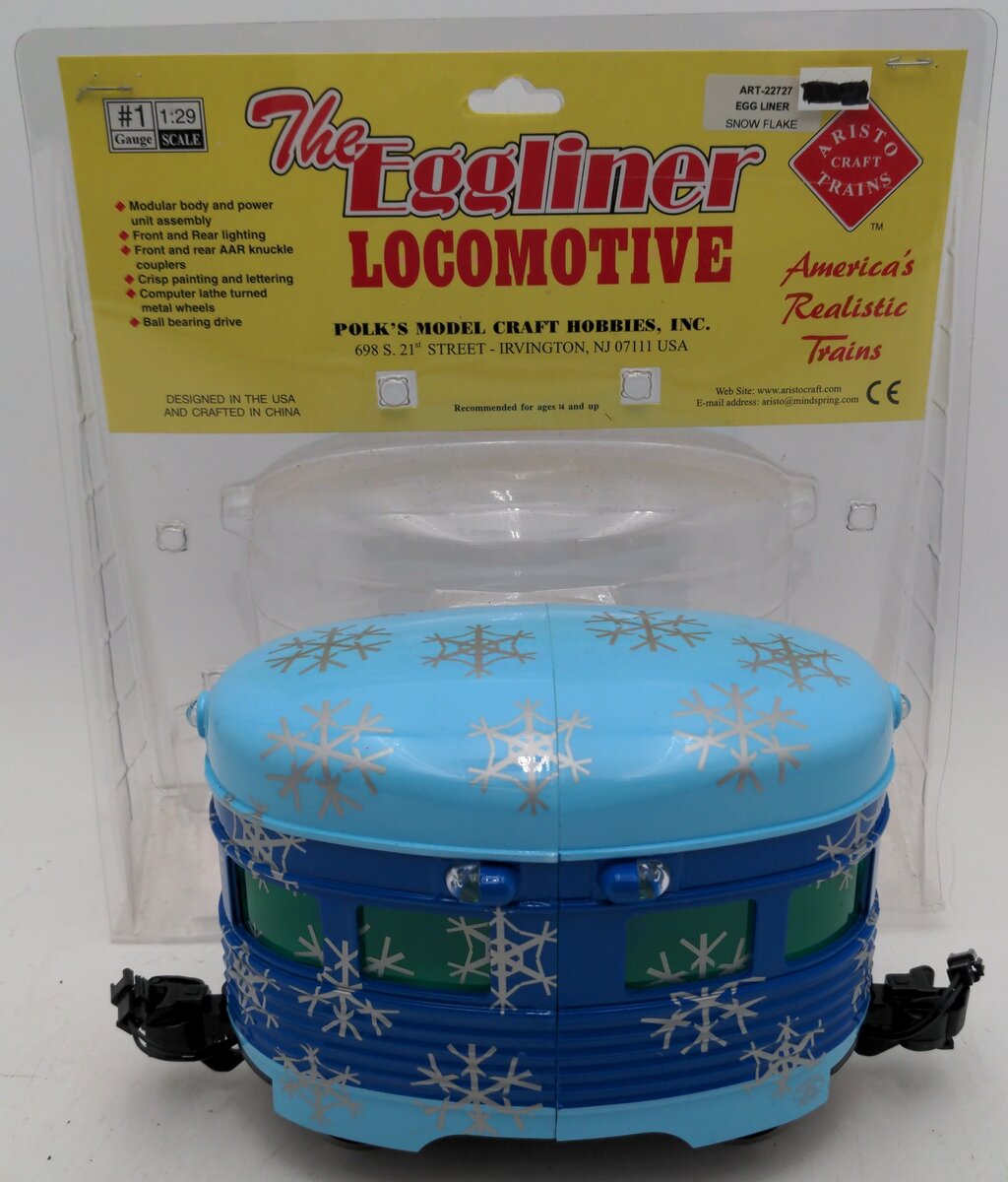 Aristo-Craft 22727 G Scale Snowflake Egg Liner Locomotive EX/Box