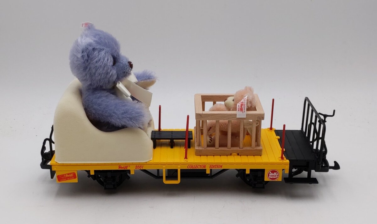 LGB 43140 Flat Car w/ Two Steiff Bears NIB