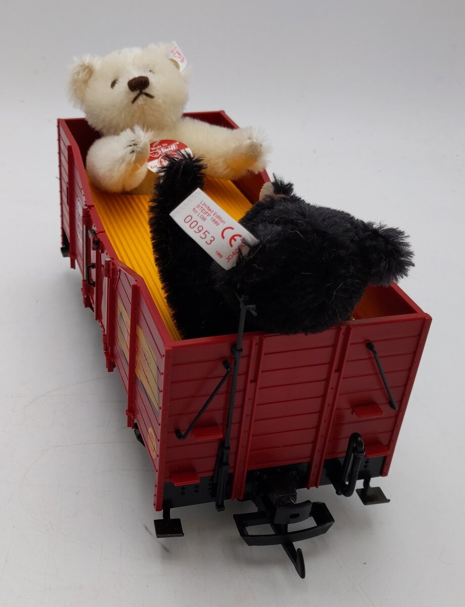 LGB 41220 G Gauge Gondola with 2 Steiff Bears NIB
