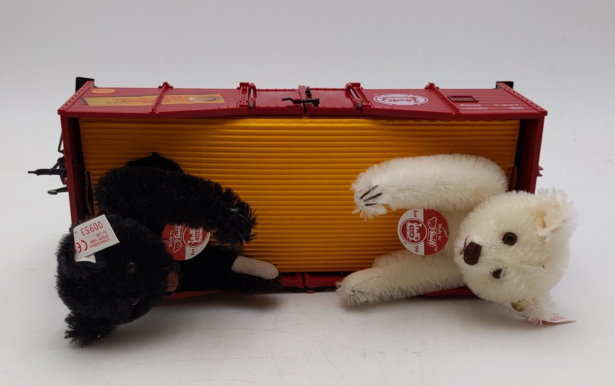 LGB 41220 G Gauge Gondola with 2 Steiff Bears NIB
