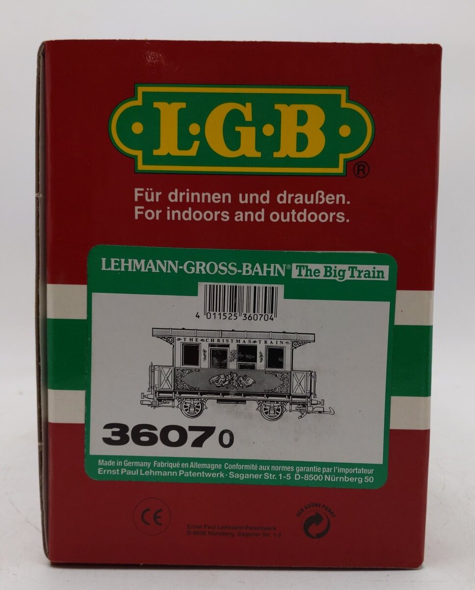 LGB 36070 G Christmas Passenger Car LN/Box