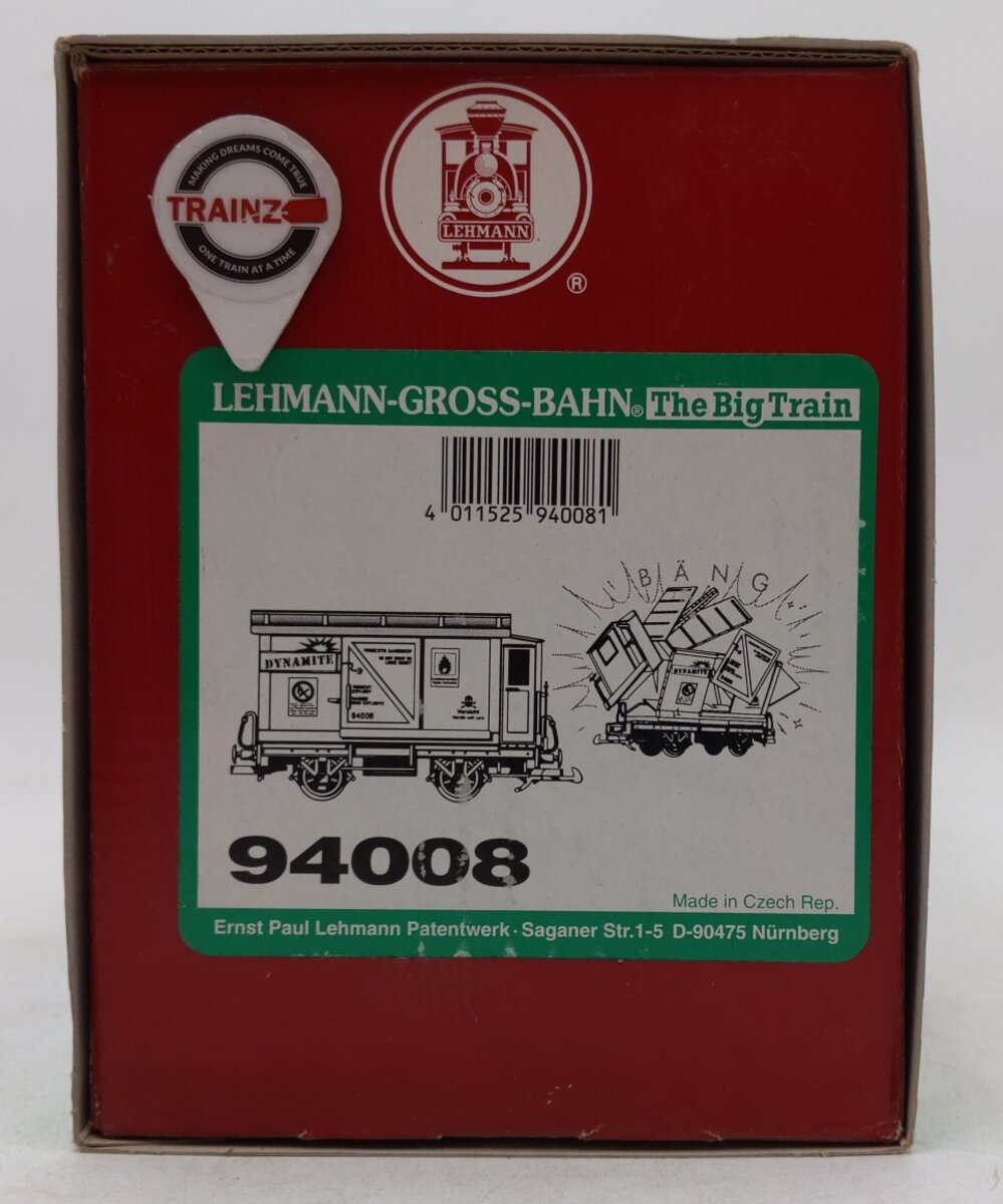 LGB 94008 G Scale Exploding Dynamite Car LN/Box