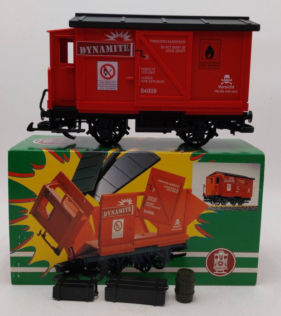 LGB 94008 G Scale Exploding Dynamite Car LN/Box