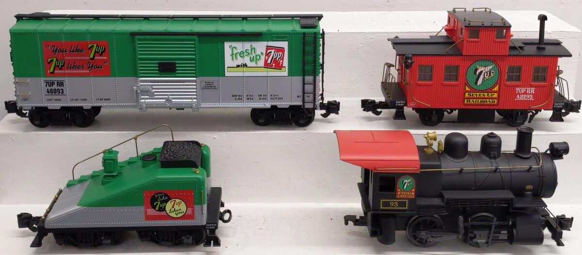 Aristo-Craft 28293 G Scale 7 UP Train Set EX/Box