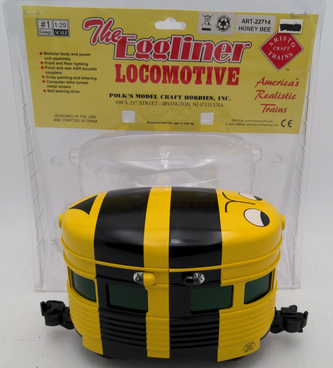 Aristo-Craft 22714 G Honey Bee Motorized Eggliner EX/Box