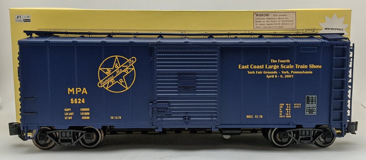 Aristo-Craft ART46092 G Scale Maryland & Pennsylvania Steel Boxcar #5624 LN/Box