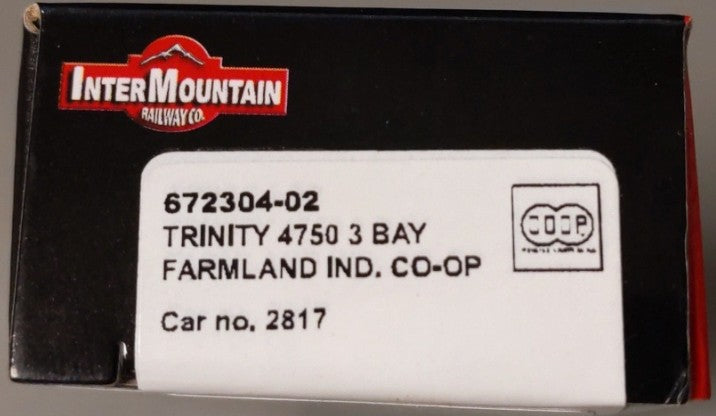 InterMountain 672304-02 N Farmland Industries Trinity Rib-Side Hopper #2817 LN/Box