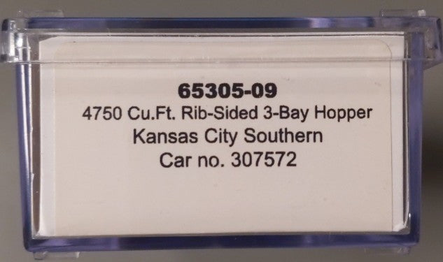 InterMountain 45305-09 N KCS PS2CD 4750 Cubic Foot 3-Bay Covered Hopper #307572 LN/Box
