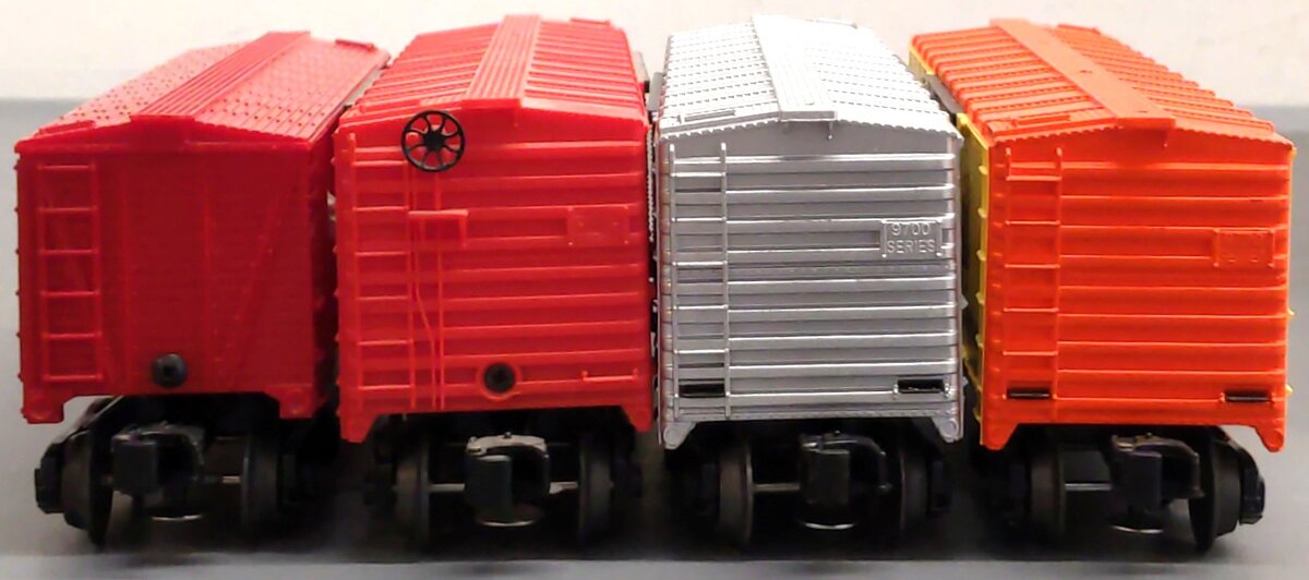 Lionel O Gauge Assorted Boxcars: 9420, 7801, 19217, 9280 [4] VG