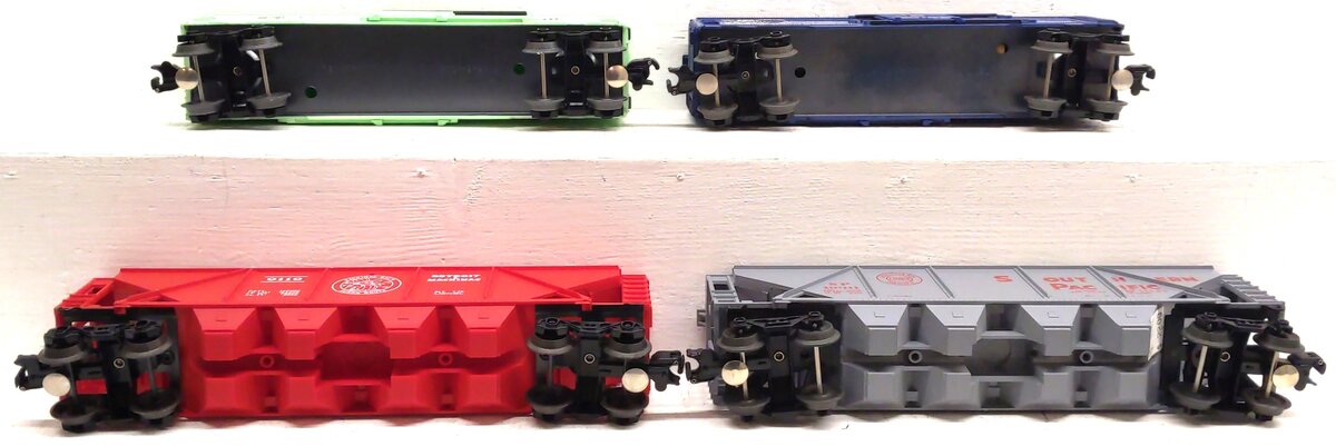 Lionel O Gauge Assorted Boxcars & Hoppers: 9771, 9401, 9119, 19311 [4] EX