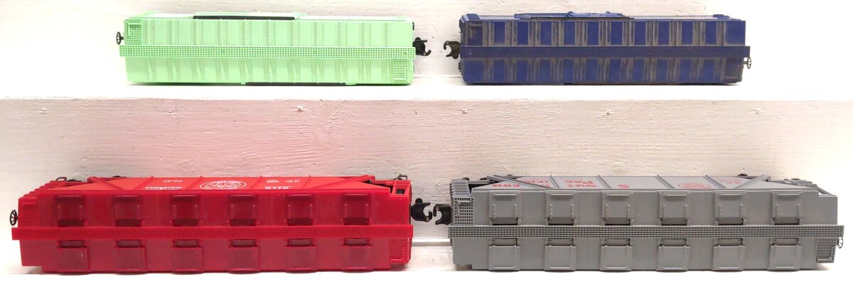 Lionel O Gauge Assorted Boxcars & Hoppers: 9771, 9401, 9119, 19311 [4] EX