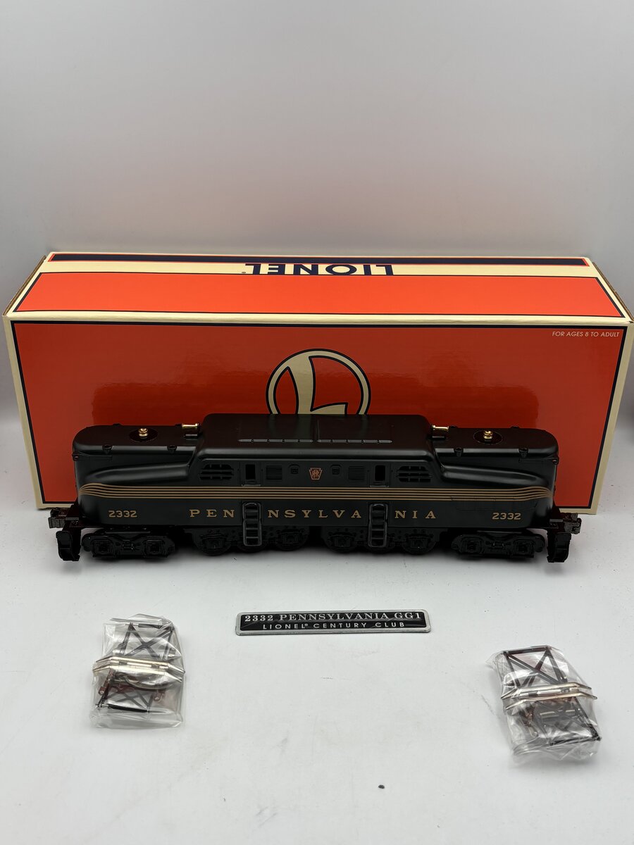 Lionel 6-18314 O Pennsylvania GG-1 Electric Locomotive #2332 w/Name Plate EX/Box