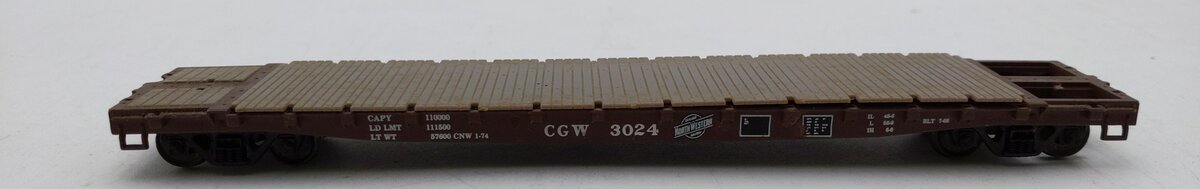 Walthers 932-3762 Chicago & North Western 54' GSC HO Scale Flatcar Kit LN/Box