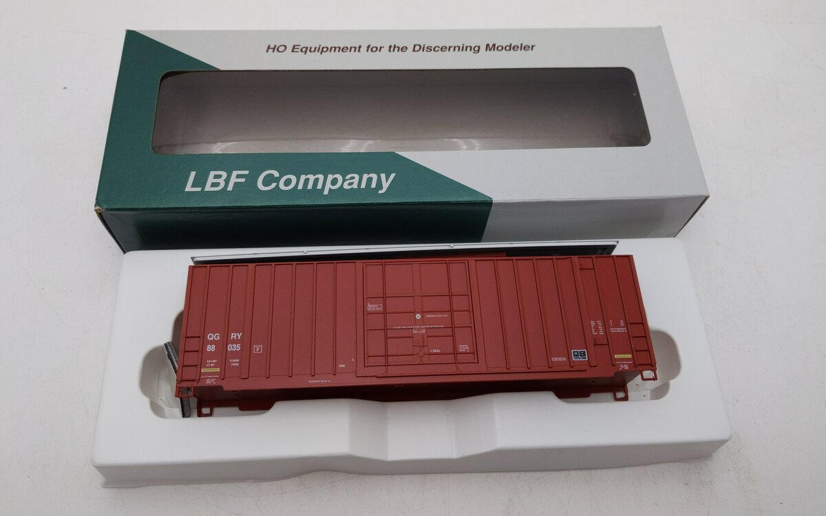 LBF 1315 HO QGRY Rail 50' Hi Cube Boxcar #88035 LN/Box