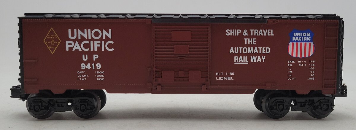 Lionel 6-9419 O Gauge Famous American Railroad Union Pacific Boxcar #9419 EX/Box