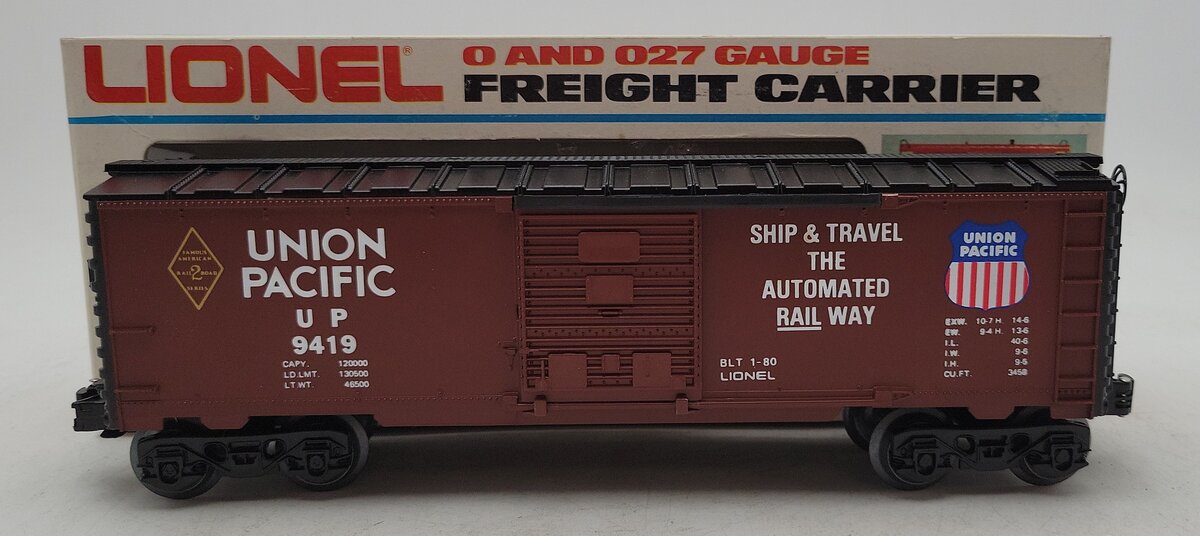 Lionel 6-9419 O Gauge Famous American Railroad Union Pacific Boxcar #9419 EX/Box