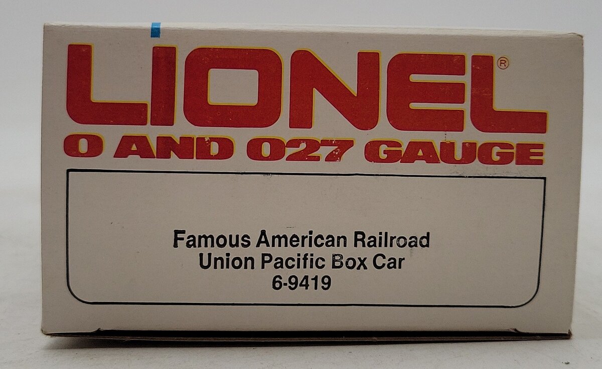 Lionel 6-9419 O Gauge Famous American Railroad Union Pacific Boxcar #9419 EX/Box