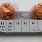 Lionel O Gauge Denver & Rio Grande Western Gondola w/ Load #812487 EX