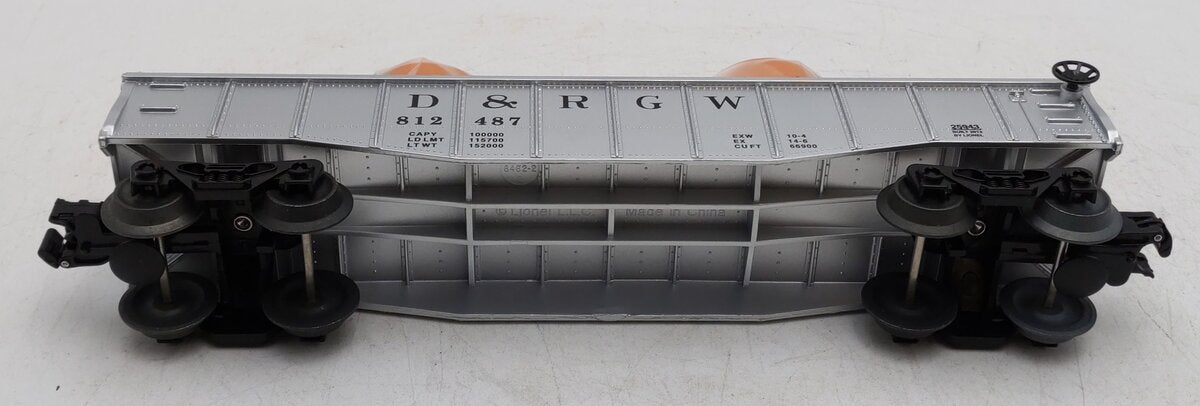 Lionel O Gauge Denver & Rio Grande Western Gondola w/ Load #812487 EX
