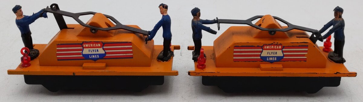 American Flyer 740 Vintage S American Flyer Lines Operating Handcars [2] VG