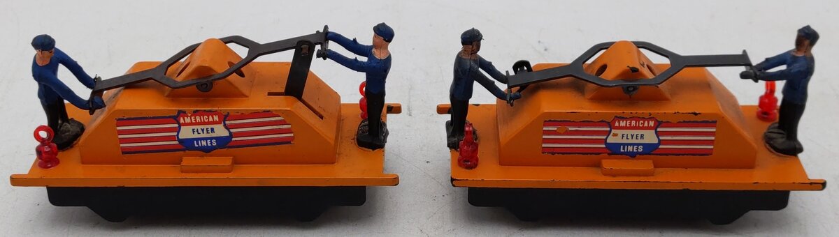 American Flyer 740 Vintage S American Flyer Lines Operating Handcars [2] VG