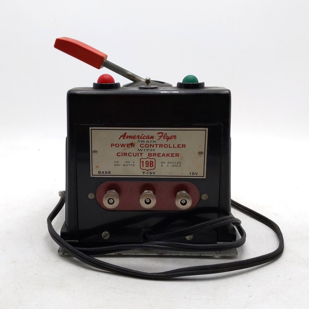 American Flyer 19B Vintage S 300 Watt Train Transformer 110V VG