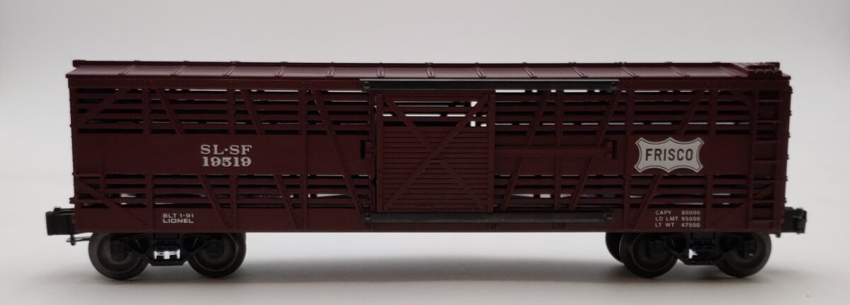 Lionel 6-19519 O Gauge Frisco Stock Car (Fallen Flags #5) NIB