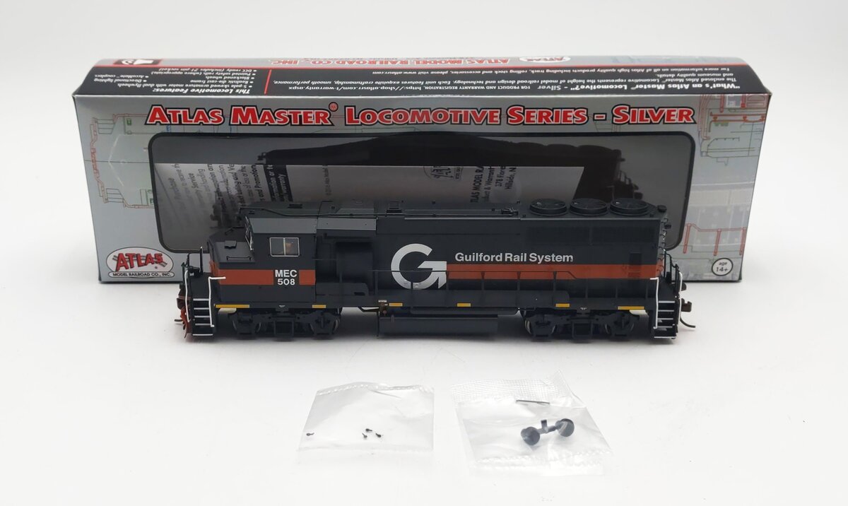 Atlas 10004404 HO Guilford Silver GP40-2W Diesel Locomotive #508 EX/Box