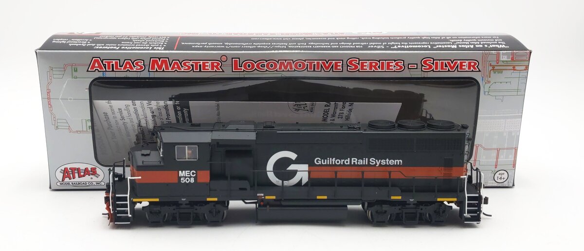 Atlas 10004404 HO Guilford Silver GP40-2W Diesel Locomotive #508
