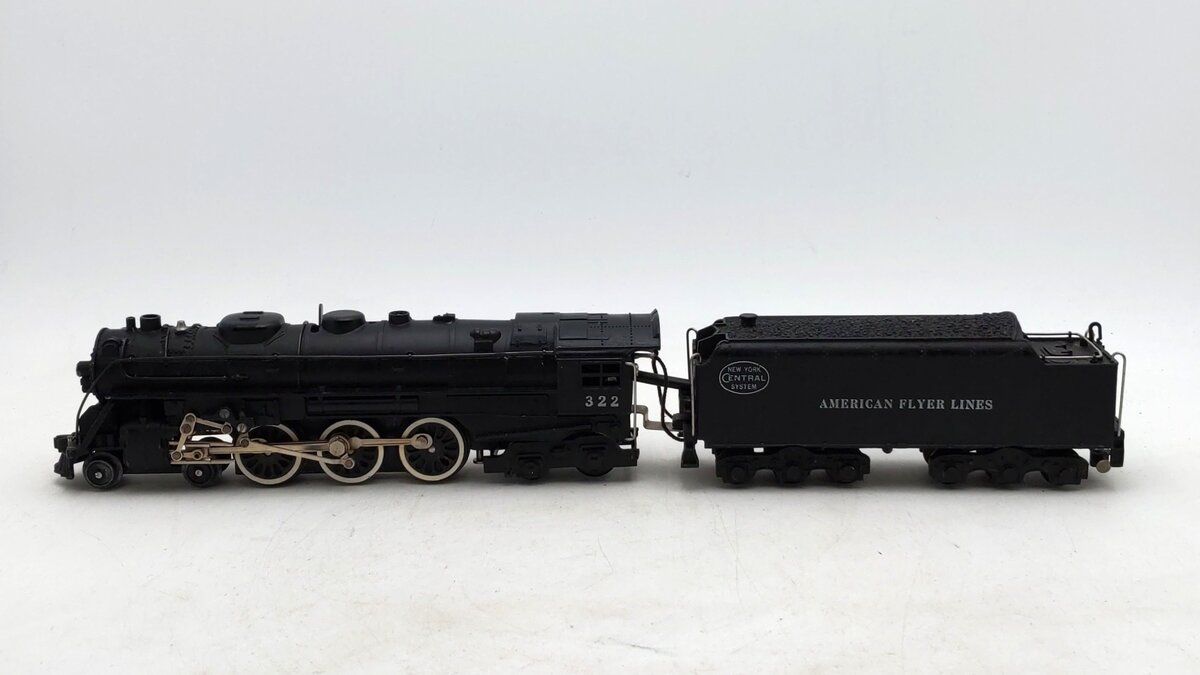 American Flyer 322 Vintage S NYC 4-6-4 Hudson Steam Locomotive & Tender EX