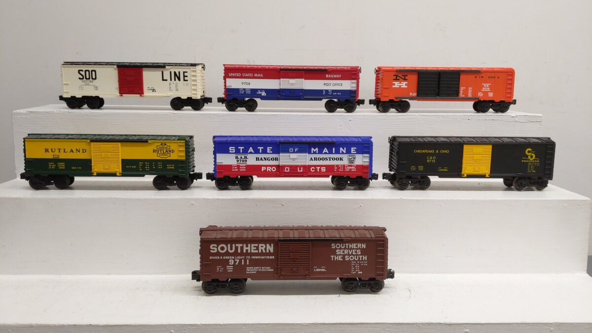 Lionel Assorted O Gauge MPC Boxcars [7] EX