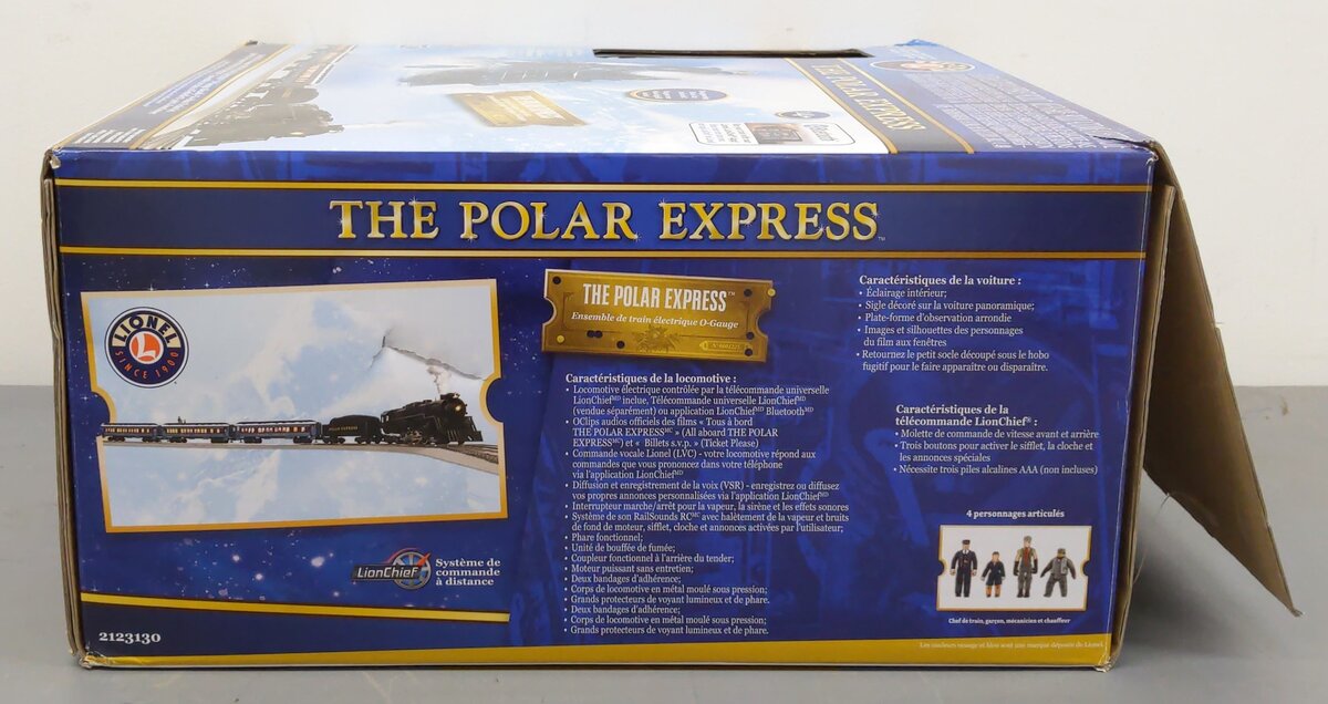 Lionel 2123130 O Gauge The Polar Express Lion Chief Train Set w/Bluetooth 5.0 EX/Box