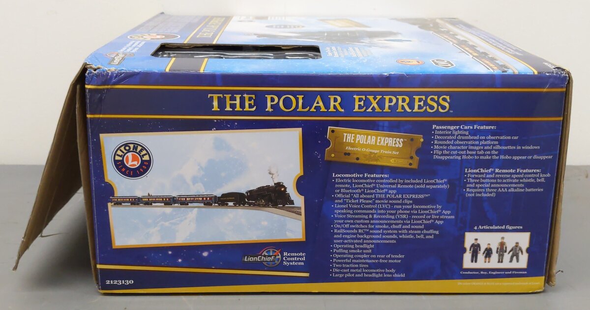 Lionel 2123130 O Gauge The Polar Express Lion Chief Train Set w/Bluetooth 5.0 EX/Box