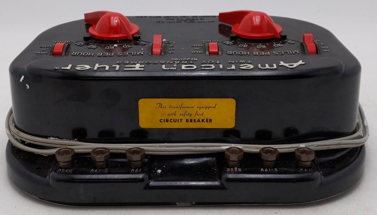 American Flyer 22090 Vintage S 350 Watt Dual Control Transformer VG/Box