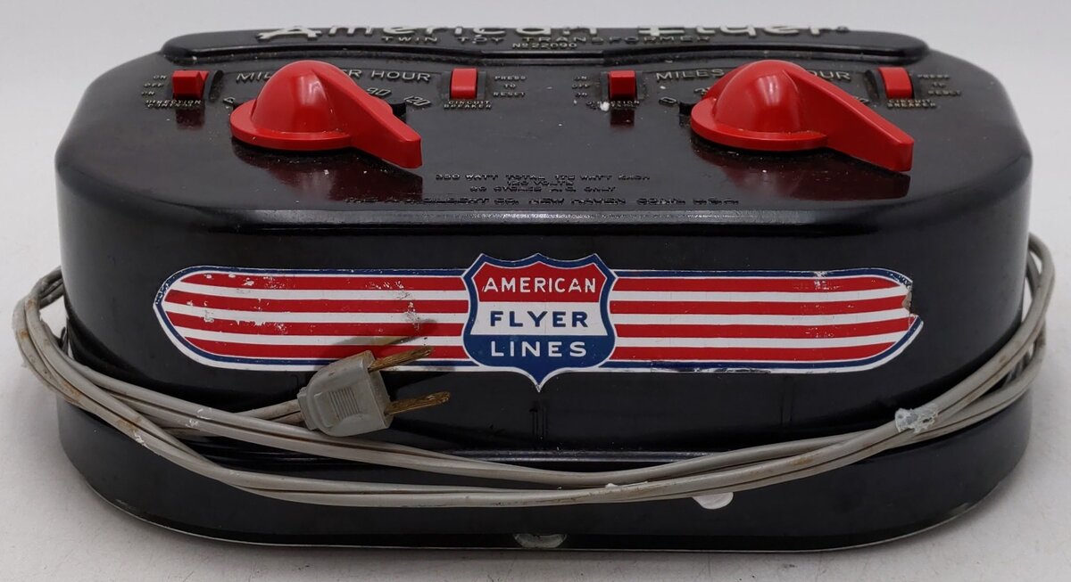 American Flyer 22090 Vintage S 350 Watt Dual Control Transformer VG/Box