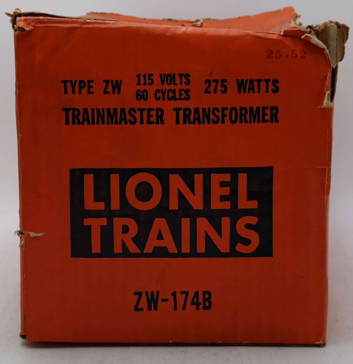 Lionel ZW Vintage O 250 Watt 4 Train Transformer with Whistle VG/Box