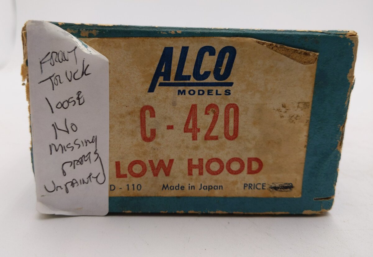 Alco Models C-420 Brass  Diesel Locomotive Unpainted/Box