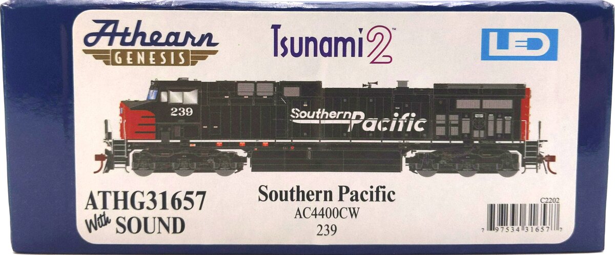 Athearn G31657 HO Southern Pacific AC4400CW Diesel Locomotive  w/ Sound/DCC #239 EX/Box