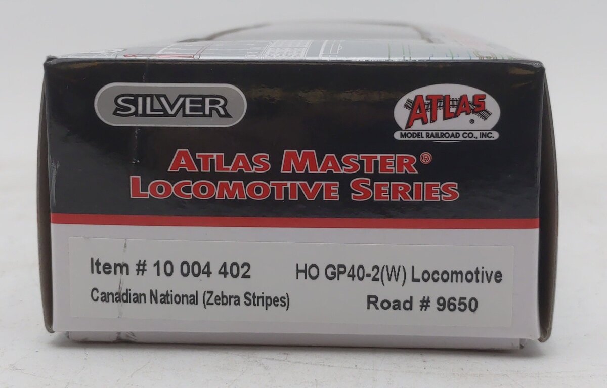 Atlas 10004402 HO Canadian National Silver GP40-2W Diesel Locomotive #9650