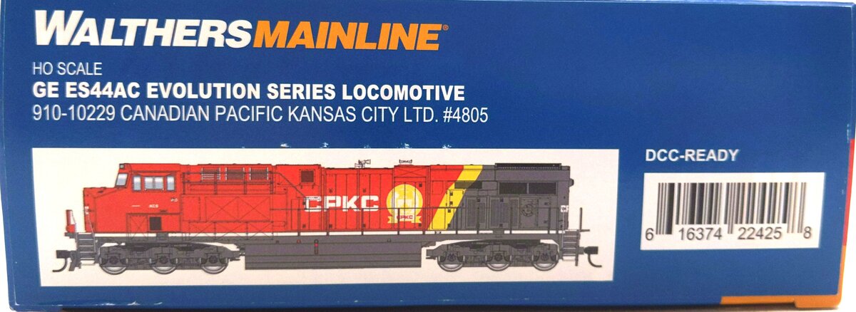 Walthers 910-10229 HO Scale CPKC GE ES44AC GEVO Diesel Locomotive #4805