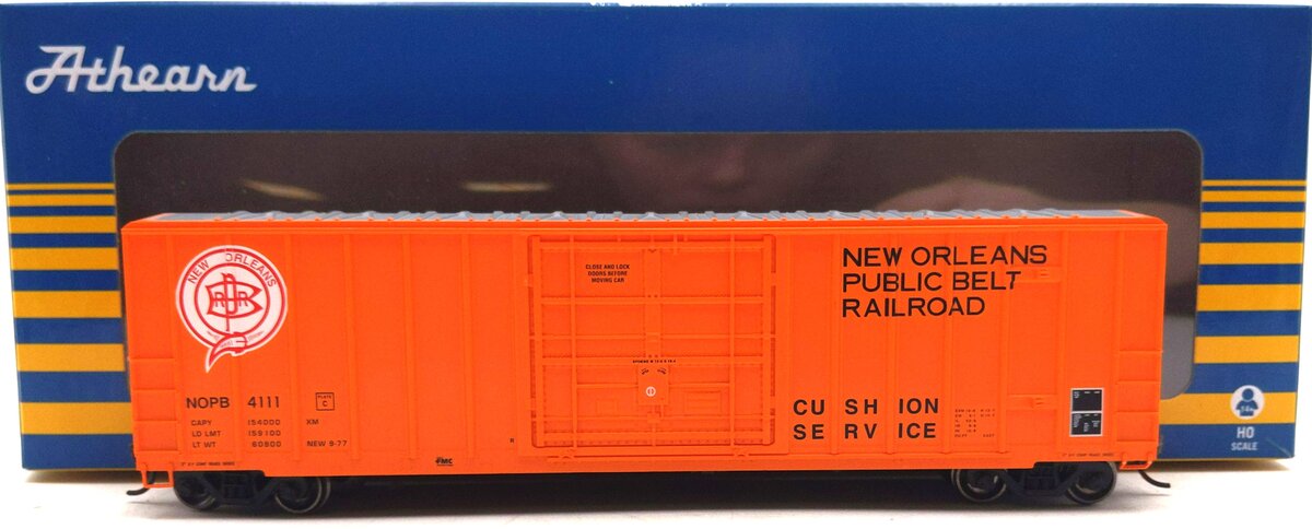 Athearn 18682 HO New Orleans Public Belt FMC 5327 12' Plug Door Box #4111
