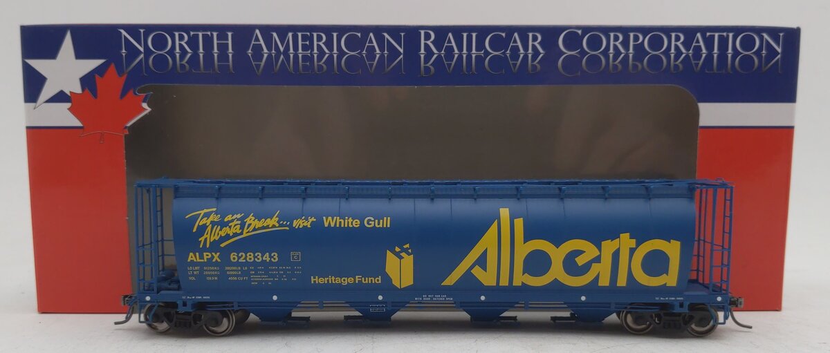 NARC 11-30002002-Run2-15 HO Scale Alberta White Gull Hopper #628343 EX/Box