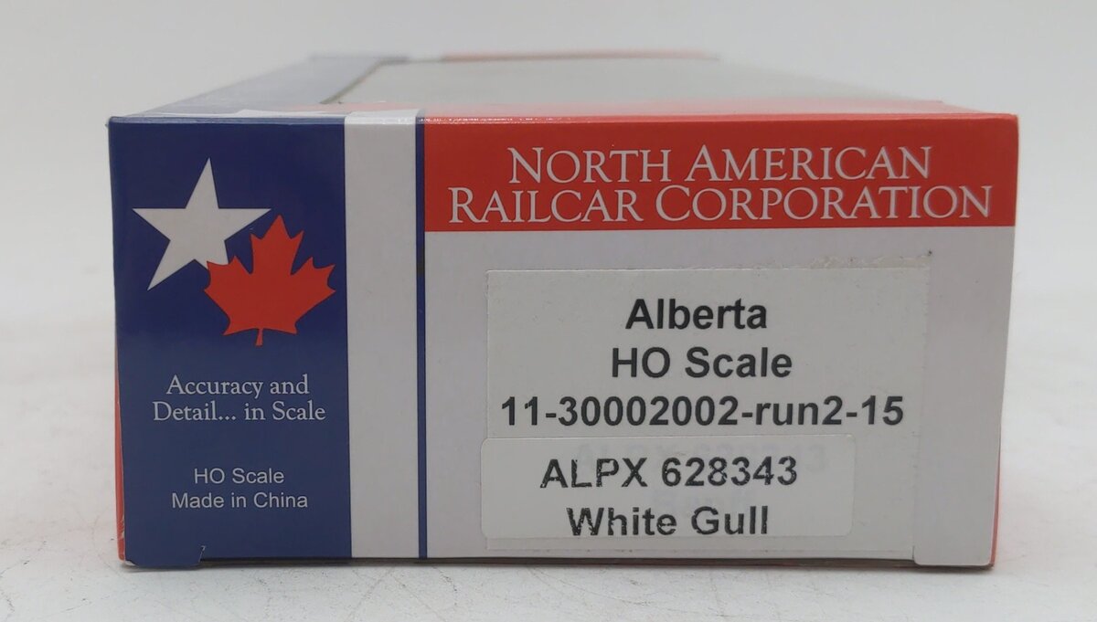 NARC 11-30002002-Run2-15 HO Scale Alberta White Gull Hopper #628343 EX/Box