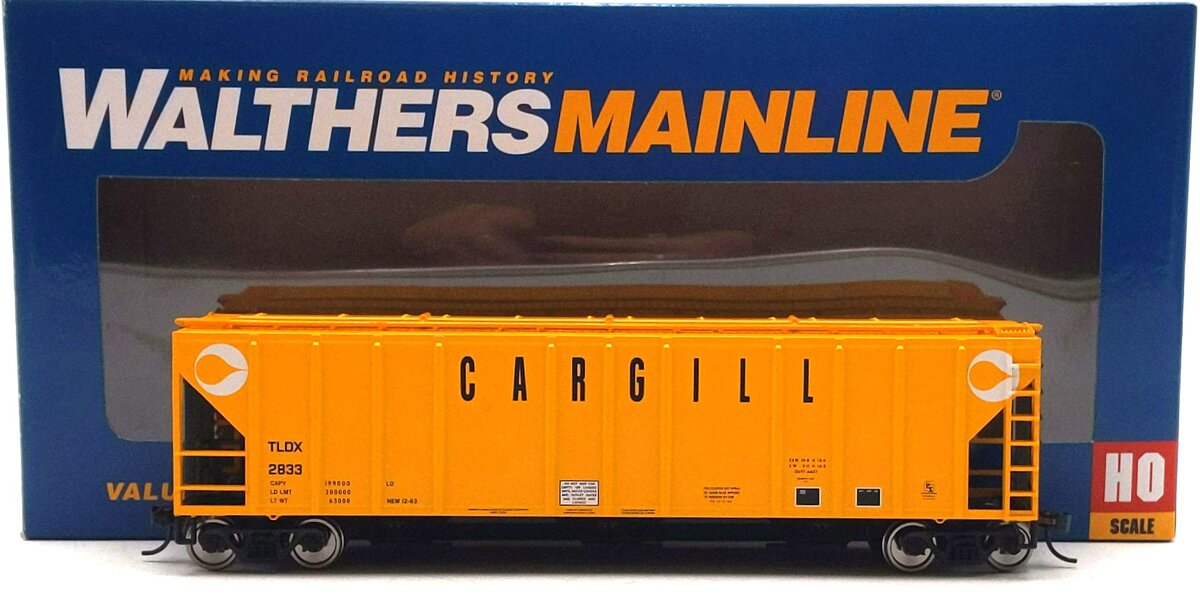 Walthers 910-49404 HO Cargill 50' PS PS2-CD 4427 3-Bay Covered Hopper RTR #2833
