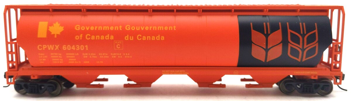 Evemodel C8744 HO Scale Government of Canada Grain Hopper Car #604301 LN/Box