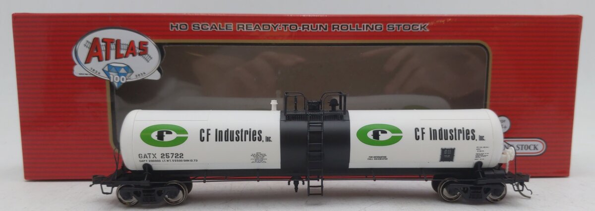 Atlas 20006964 HO CF Industries GATX 20,700 Gallon Non-Insulated Tank Car #25722