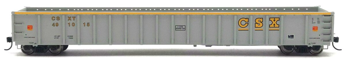 Walthers 910-6413 HO CSXT Ready to Run 68' Railgon Gondola #491015