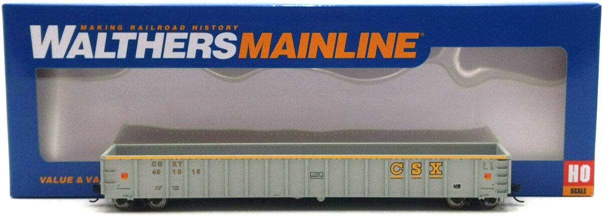 Walthers 910-6413 HO CSXT Ready to Run 68' Railgon Gondola #491015